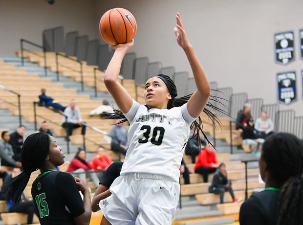 Mitty junior wing Haley Jones shoots a jumper in the lane during last week's Nike Tournament of Champions tournament in Phoenix (Ariz.).