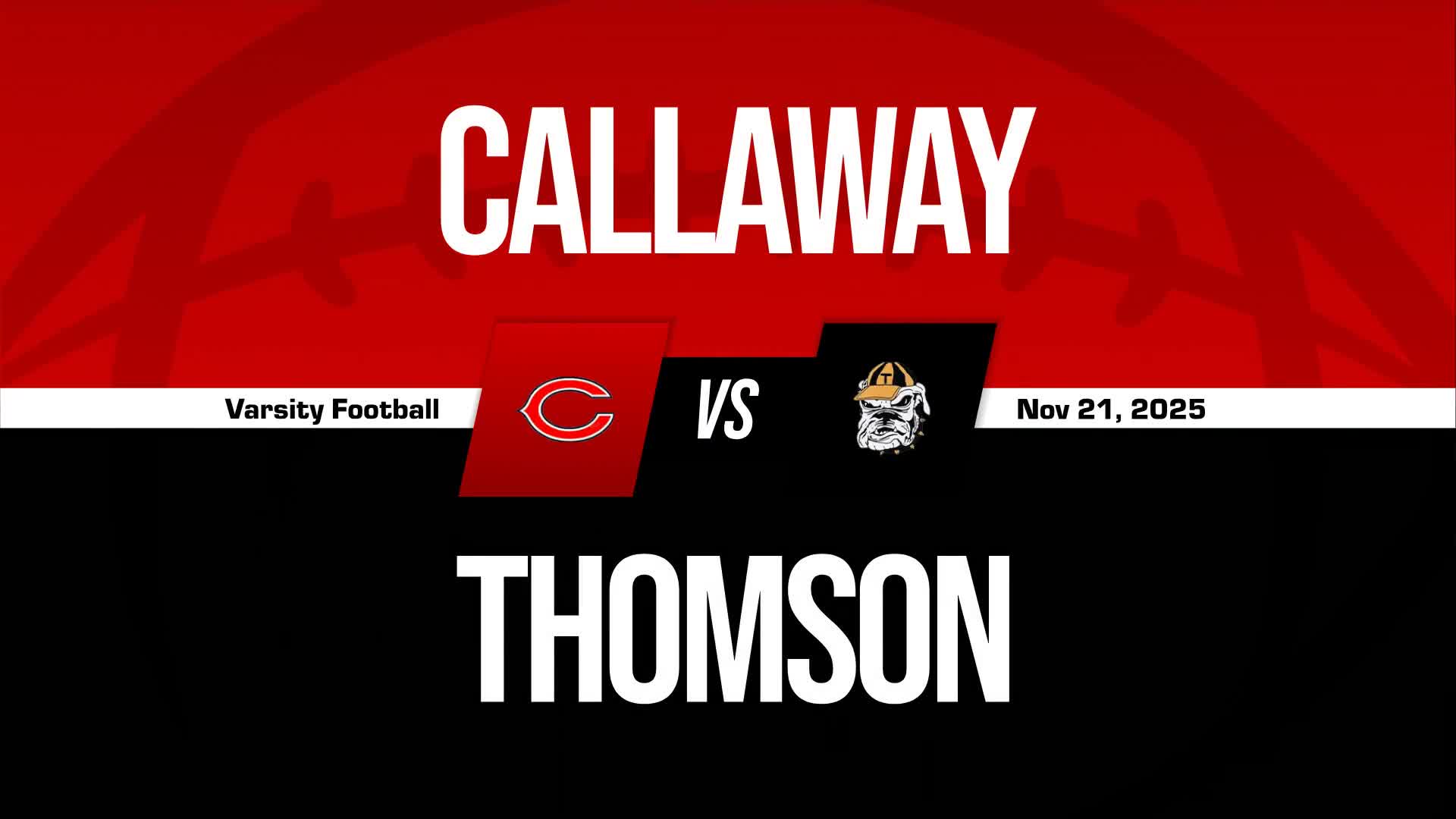 Football Game Preview: Thomson Bulldogs vs. Carver Tigers + How To Watch