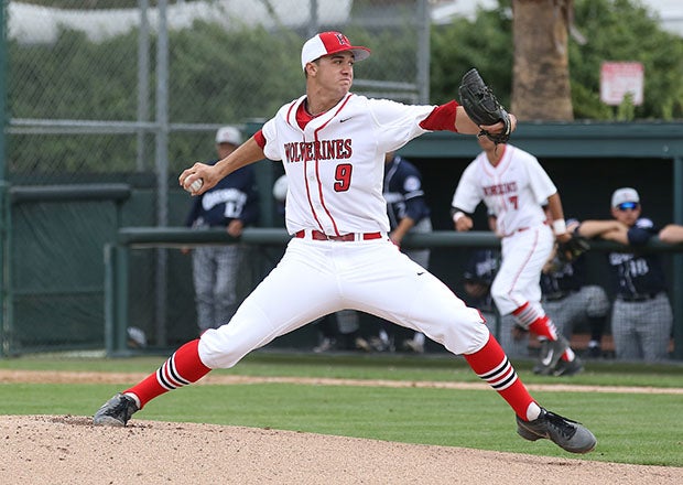 Jack Flaherty of Harvard-Westlake in California was named MaxPreps National Player of the Year in 2013 and 2014. He has gone on to make 175 starts in the mound in Major League Baseball with the Cardinals, Orioles, Dodgers and Tigers. (PHOTO: Vince Pugliese)