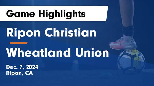 Soccer Game Preview: Ripon Christian vs. Hughson