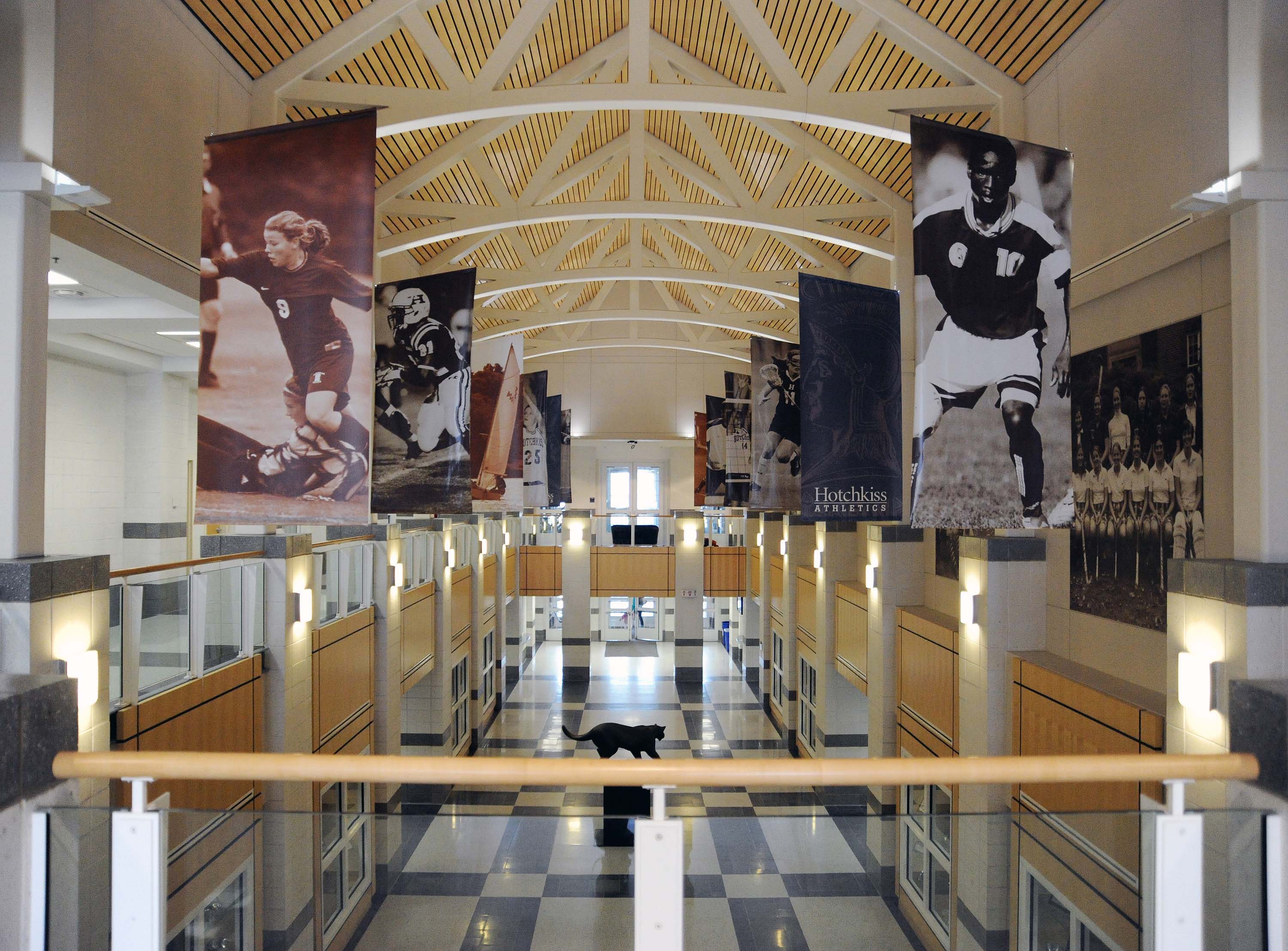 The ornate halls of the Mars Athletic Center pay homage to the school's rich athletic history.