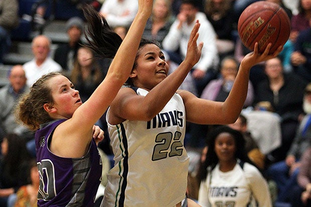 Idaho POY Nana Ojukwu scored 23 points and grabbed 13 rebounds in Mountain View's state championship game victory.