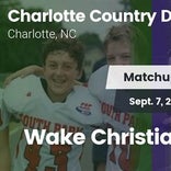 Football Game Recap: Charlotte Country Day School vs. Wake Chris