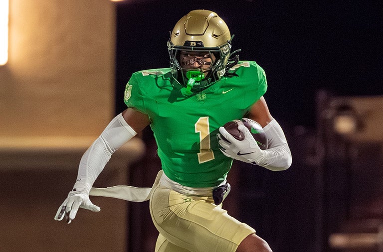 Georgia commit Tyriq Green leads Buford with more than 1,400 all-purpose yards to go along with 14 touchdowns. (PHOTO: Luke Hamilton)