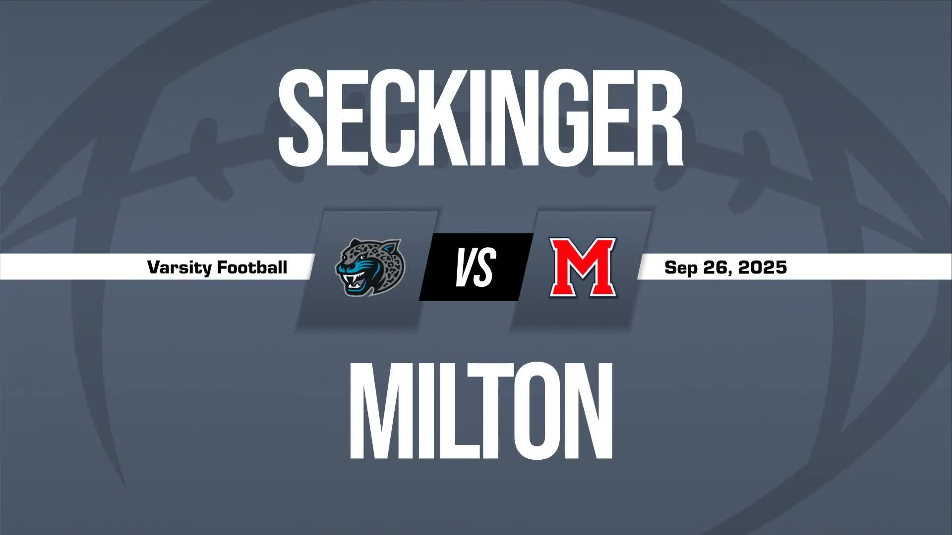 Football Recap: Milton Skates Past Seckinger with Ease + How To Watch