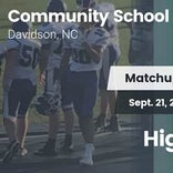 Football Game Recap: Community School of Davidson vs. Highland S