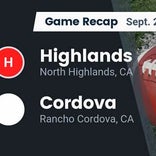 Football Game Recap: Johnson Warriors vs. Cordova Lancers