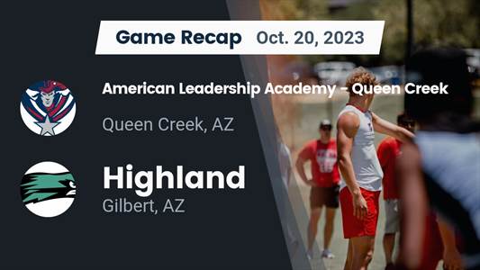 Highland beats American Leadership Academy for their third straight win