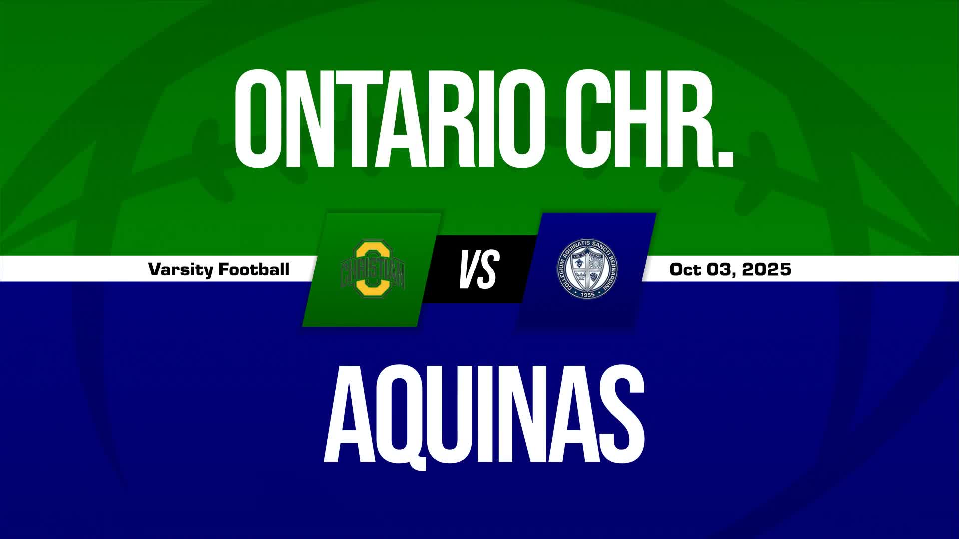 Football Game Preview: Ontario Christian Knights vs. Valley Christian Defenders + Official Tickets