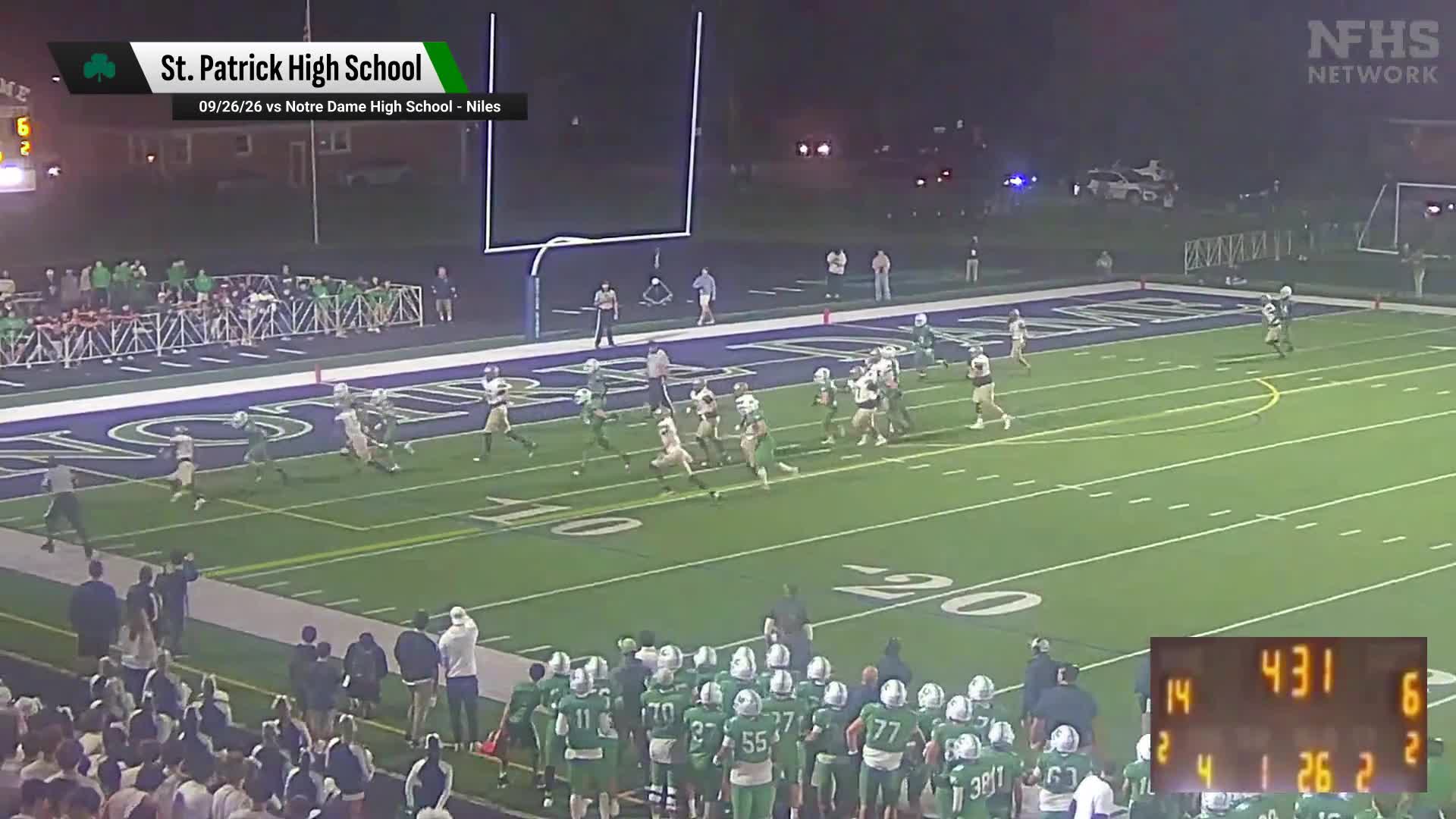 Football Recap: Huge Rushing Attack Leads St. Patrick over Colli