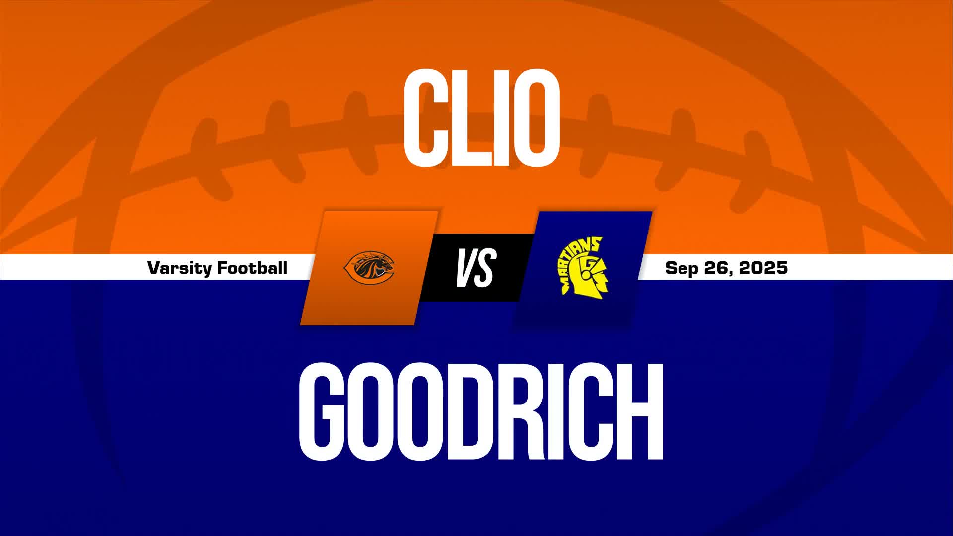 Football Recap: Clio Comes Up Short + How To Watch