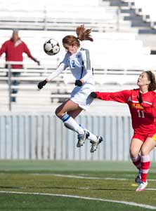 Olivia Muller and her Davis (Calif.)teammates will need to get backup after falling to Franklin in anupset.