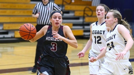 Kylie Jimenez (3) is part of a three-pronged attack for Horizon this season. The fourth-ranked Hawks are one of the favorites in Class 5A this season.