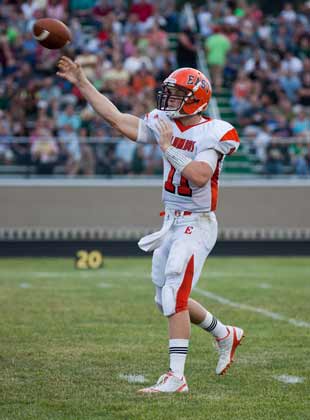 Kiel stands 6-foot-4 and weighs 215 pounds, certainlybig enough to play major college football.
