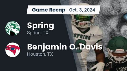 Football Game Preview: Spring Lions vs. Eisenhower Eagles