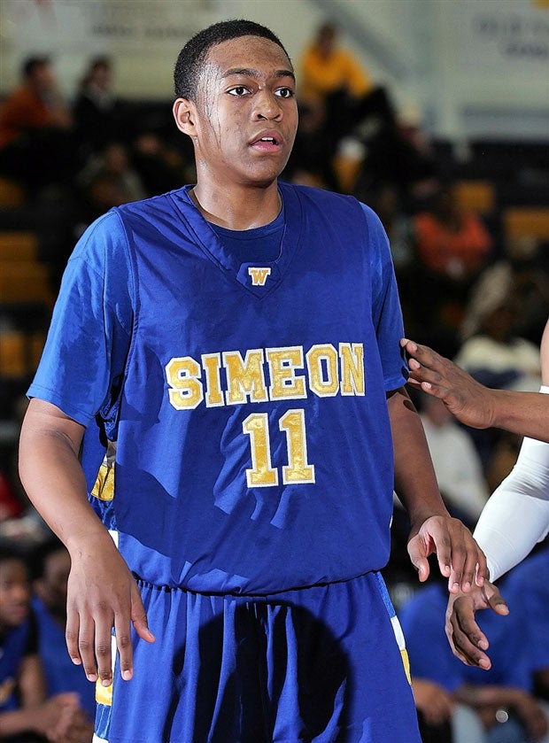 MaxPreps photographer Greg Behrens was on hand to shoot Jabari Parker's second game as a freshman at Simeon, a 59-44 win over East St. Louis at the Midwest Shootout. Despite nine regular season losses, the Wolverines would regroup to win their first of four straight state titles.