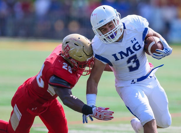 Jack Wegher and IMG Academy defeated Bergen Catholic to move up in the rankings this week.