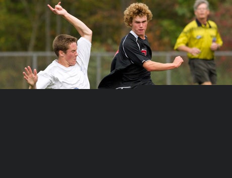 Defender Zach Slomski, left, and Bacon Academy are staking their ground in the ECC.