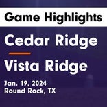 Soccer Game Recap: Cedar Ridge vs. Vista Ridge