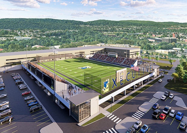 Work is underway on Executive Education Academy Charter School's new stadium. (COURTESY: Bob Lysek, Executive Education Academy Charter School)