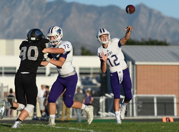 Lehi's Cammon Cooper is among a handful of Utah quarterbacks challenging to eclipse 2,500 yards passing.