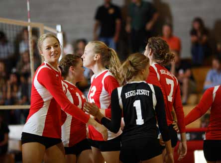 The Regis Jesuit volleyball team wants to beat No. 4-ranked Chaparral this year for the state title — but also has an eye on upcoming opponents before then.
