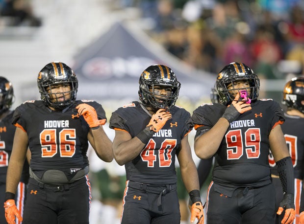 The Hoover Rams moved to No. 9 in the south region after a 56-7 win in the first round of the Alabama state playoffs.