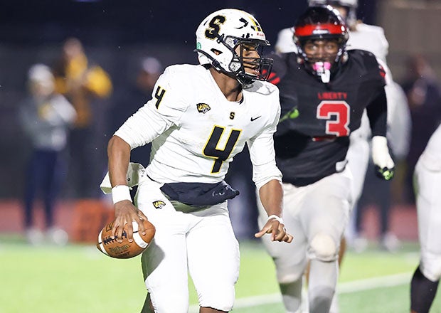 Arizona MaxPreps Player of the Year Devon Dampier in action during Saguaro's semifinal win over Liberty. (Photo: Steve Paynter)