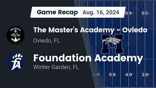 Football Game Preview: Master's Academy Heads Out