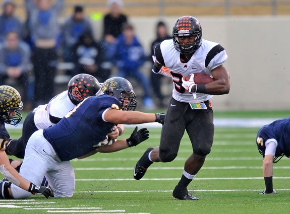 Johnathan Gray of Aledo (Texas) stormed his way into high school football history in his senior season, and that earned him top honors Tuesday in Hollywood as the Gatorade Male Athlete of the Year.