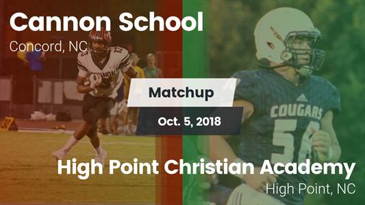 Football Game Recap: Cannon vs. High Point Christian Academy
