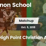 Football Game Recap: Cannon vs. High Point Christian Academy