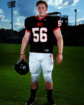 Nick Brown is one of many returning offensive linemenwith playing experience.