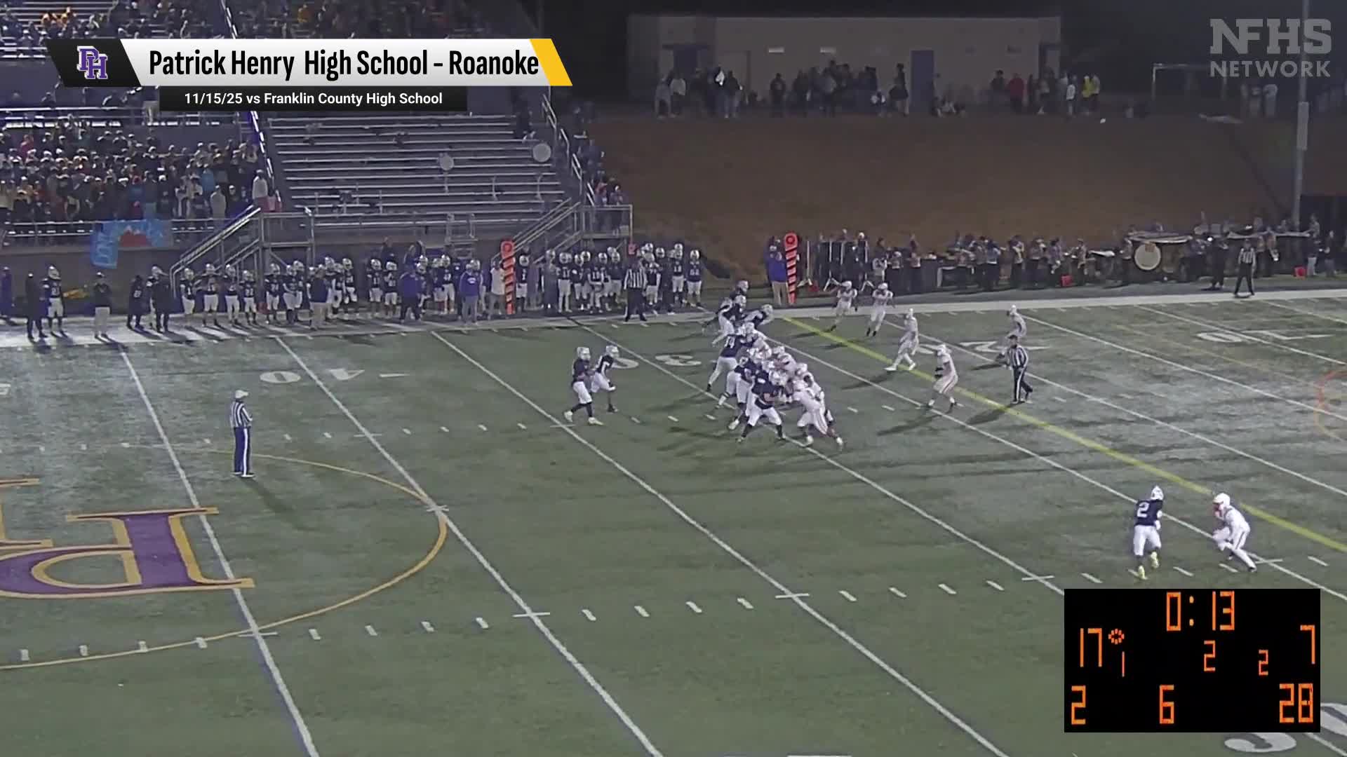 Football Recap: Patrick Henry's Undefeated Season over After 12 Games + How To Watch