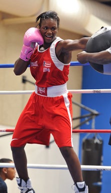 Claressa Shields training in Flint.