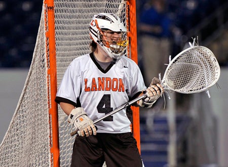 Goalie Alex Jones and his Landon teammates stood tall after losing five of their first eight games this season.
