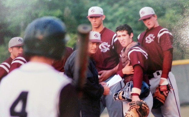 Madison Bumgarner can be a little intimidating on the mound in the majors, but nothing like he was here as a high school senior. 
