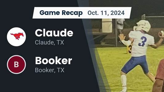 Football Recap: Claude Falls Despite Big Games from  Thomas Slac