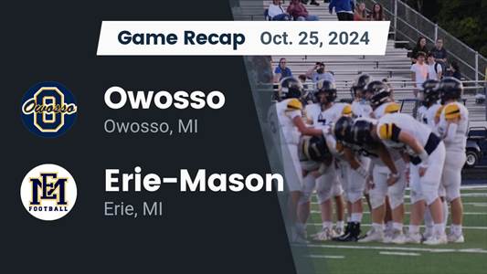 Football Recap: Owosso Piles Up the Points Against Erie-Mason