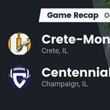 Football Game Recap: Centennial Chargers vs. Crete-Monee Warriors