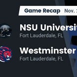 Football Game Recap: NSU University Sharks vs. Westminster Academy Lions