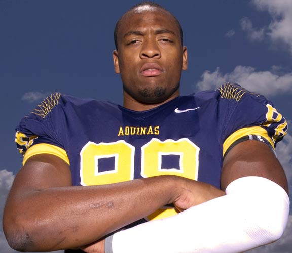 Defensive end Jelani Hamilton is a top recruit and will be a playmaker on the Raiders' defensive line.