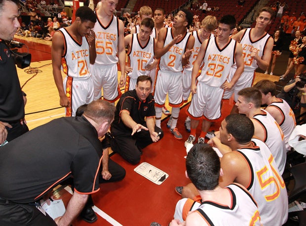Corona del Sol during a crucial late timeout.