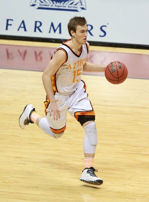 Corona del Sol's Casey Benson was relentless
Saturday, leading the Aztecs to victory.
