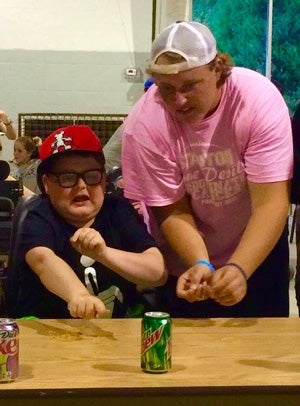 MDA Camp is a rewarding experience for Adkins,
one he looks forward to each year.