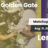 Football Game Recap: Golden Gate vs. Lemon Bay