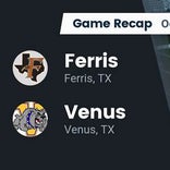 Football Game Recap: Venus Bulldogs vs. Ferris Yellowjackets