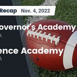Football Game Preview: Governor&#39;s Academy Governors vs. Thayer Academy Tigers