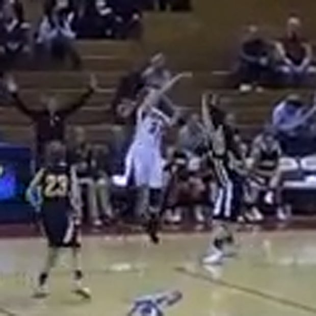 Video High school girls basketball player makes halfcourt buzzer
