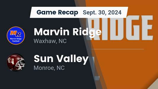 Football Recap: Sun Valley Beats Marvin Ridge for Their Third St